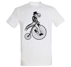 Youth Designz Print-Shirt T-Rex Zweirad Herren T-Shirt Weiß/Grau/Creme/Hellgrau