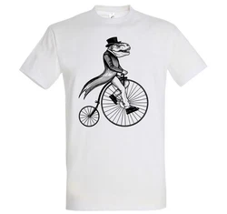 Youth Designz Print-Shirt T-Rex Zweirad Herren T-Shirt Weiß/Grau/Creme/Hellgrau