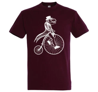 Youth Designz Print-Shirt T-Rex Zweirad Herren T-Shirt Dunkelrot/Bordeaux/Lila/Rosa Youth Designz Print-Shirt T-Rex Zweirad Herren T-Shirt Dunkelrot/Bordeaux/Lila/Rosa