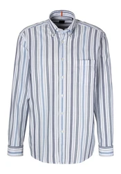 BOSS ORANGE Langarmhemd Lambey_1_M mit Button-down-Kragen Blau/Hellblau