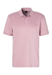 BOSS Poloshirt Pe_Interlock mit Polokragen Rosa/Lila