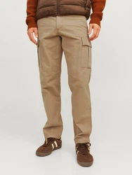 Jack & Jones Cargohose JPSTKANE BARKLEY CARGO PANT Khaki/Braun