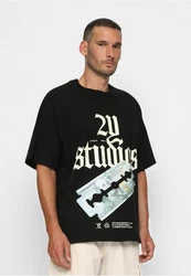 2Y Studios T-Shirt Razor Oversize Tee Schwarz/Rot/Grau