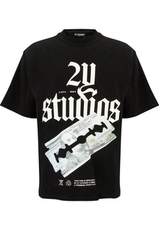 2Y Studios T-Shirt Razor Oversize Tee Schwarz/Rot/Grau 2Y Studios T-Shirt Razor Oversize Tee Schwarz/Rot/Grau