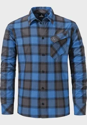 Schöffel Langarmhemd Style Poplar Blau/Grau/Hellblau/Dunkelblau