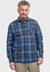 Schöffel Langarmhemd Style Poplar Blau/Grau/Hellblau/Dunkelblau