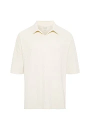 Kurzarmshirt POLO TEE Polo aus Frottee