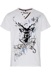 Trachtenshirt Trachtenshirt Herren - FONSE BAVARIA - wei