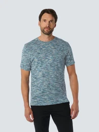 T-Shirt - sommerliches Melange T-Shirt - kurzarm Shirt Herren Basic