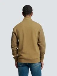 NO EXCESS Sweatjacke Sweatshirt Khaki/Dunkelgrün/Beige/Braun