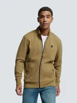 NO EXCESS Sweatjacke Sweatshirt Khaki/Dunkelgrün/Beige/Braun