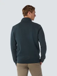 NO EXCESS Sweatjacke Sweatshirt Dunkelgrün/Dunkelblau