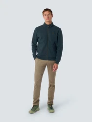 NO EXCESS Sweatjacke Sweatshirt Dunkelgrün/Dunkelblau