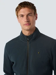 NO EXCESS Sweatjacke Sweatshirt Dunkelgrün/Dunkelblau