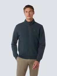Sweatjacke - Herren Zipjacke -Sweater Full Zipper Twill Jacquard