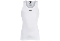 Versace Unterhemd Herren Tank Top Rex Weiß/Lila/Orange