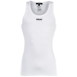 Versace Unterhemd Herren Tank Top Rex Weiß/Lila/Orange