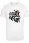 MisterTee T-Shirt Crew Luv Tee Weiß/Grün/Rosa/Creme