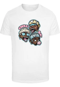 MisterTee T-Shirt Crew Luv Tee Weiß/Grün/Rosa/Creme MisterTee T-Shirt Crew Luv Tee Weiß/Grün/Rosa/Creme