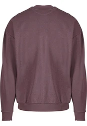 URBAN CLASSICS Rundhalspullover Light Terry Crew Lila/Rosa