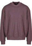 URBAN CLASSICS Rundhalspullover Light Terry Crew Lila/Rosa