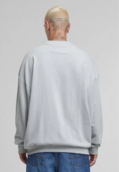 URBAN CLASSICS Rundhalspullover Light Terry Crew Grau/Hellgrau