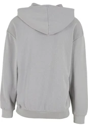 URBAN CLASSICS Kapuzensweatshirt Light Terry Hoody Grau/Hellgrau