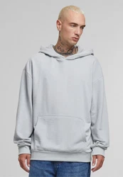 URBAN CLASSICS Kapuzensweatshirt Light Terry Hoody Grau/Hellgrau