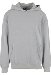 URBAN CLASSICS Kapuzensweatshirt Light Terry Hoody Grau/Hellgrau