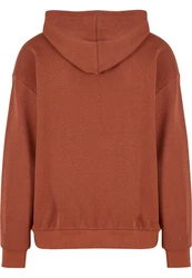 URBAN CLASSICS Kapuzensweatshirt Light Terry Hoody Orange/Braun/Rot