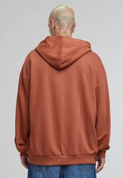 URBAN CLASSICS Kapuzensweatshirt Light Terry Hoody Orange/Braun/Rot