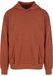 URBAN CLASSICS Kapuzensweatshirt Light Terry Hoody Orange/Braun/Rot
