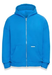 Sweatjacke Herren Bazix Republiq Super Heavy Blank Zip-Hoodie