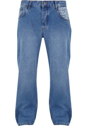 DADA Supreme Minimalist Loose Fit Jeans Fliederfarben/Blau/Hellblau