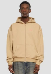 Upscale by Mister Tee Ultra Heavy Zip Hoody Beige/Braun/Khaki