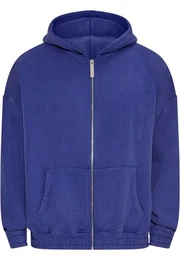 Sweatjacke Herren Heavy Oversize Cord Zip-Hoodie