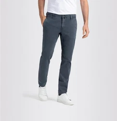 MAC 5-Pocket Hose Driver Chinohose Grau/Dunkelblau/Blau