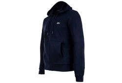 Lacoste Sweatshirt Sweatjacke mit Kapuze Dunkelblau/Blau