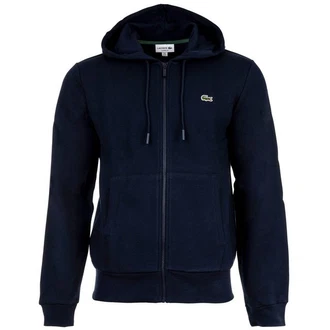 Lacoste Sweatshirt Sweatjacke mit Kapuze Dunkelblau/Blau