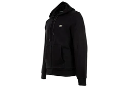 Lacoste Sweatshirt Sweatjacke mit Kapuze Schwarz