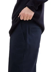 TOM TAILOR Denim Chinohose Four-Pocket Style Dunkelblau/Hellblau