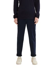 TOM TAILOR Denim Chinohose Four-Pocket Style Dunkelblau/Hellblau