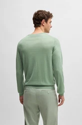 BOSS Pullover Leno Grün/Hellgrün