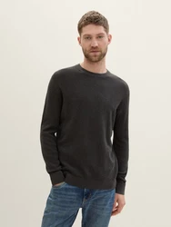 TOM TAILOR Rundhalspullover (1-tlg) 