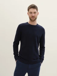 TOM TAILOR Rundhalspullover (1-tlg) 
