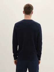 TOM TAILOR Rundhalspullover (1-tlg) 