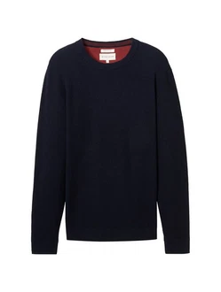 TOM TAILOR Rundhalspullover (1-tlg) TOM TAILOR Rundhalspullover (1-tlg)