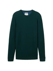 TOM TAILOR Rundhalspullover (1-tlg) 