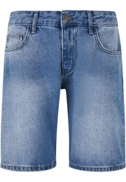 Stoffhose Herren 2Y Basic Slim Fit Denim Shorts (1-tlg)