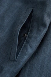 Next Leinensakko Bomberjacke Nova Fides Hellblau/Dunkelblau/Blau